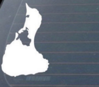 DECAL- 4" Block Island Decal